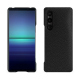 Coque cuir Sony Xperia 1 V - Ebène ( Noir / Black ) 