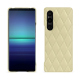 Custodia in pelle Sony Xperia 1 V - Beige - Couture ( Nappa - Pantone #ceb888 ) 