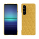 Lederschutzhülle Sony Xperia 1 V - Mimosa - Couture ( Pantone #b39437 ) 