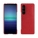 Sony Xperia 1 V leather cover - Rouge troupelenc ( Pantone #AB191A )