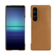 Sony Xperia 1 V leather cover - Castan esparciate ( Pantone #824F2A )