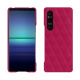 Funda de piel Sony Xperia 1 V - Rose fluo - Couture ( Pantone #ff16b4 ) 