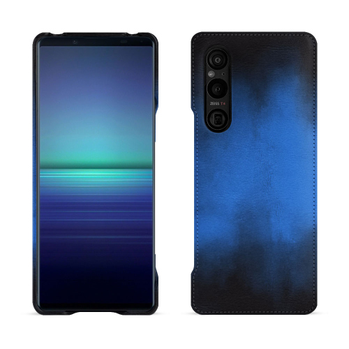 Coque luxe pour Sony Xperia 1 V - Protection élégante et durableBleu Patine