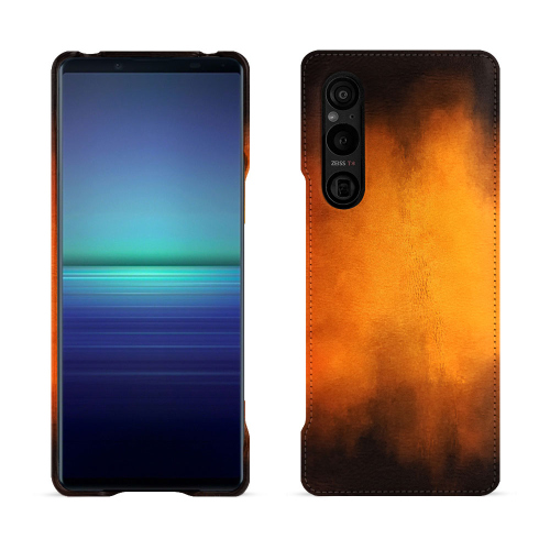 Funda de lujo para Sony Xperia 1 V - Protección elegante y duraderaFauve Patine