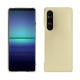 レザーケース Sony Xperia 1 V - Beige PU ( Pantone #ceb888 ) 