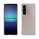 Custodia in pelle Sony Xperia 1 V - Taupe innocent ( Pantone #d6d2c4 ) 