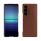 Coque cuir Sony Xperia 1 V - Marron délicat ( Pantone #95614d) 