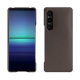 Capa em pele Sony Xperia 1 V - Gris Veggie ( Pantone #5e514d ) 
