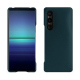 Sony Xperia 1 V leather cover - Bleu Veggie ( Pantone #3f5864 ) 