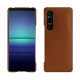 Coque cuir Sony Xperia 1 V - Marron Veggie ( Pantone #95614d ) 