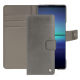Custodia in pelle Sony Xperia 1 V - Acier vintage ( Pantone #d85827b ) 