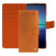 Custodia in pelle Sony Xperia 1 V - Mandarine vintage ( Pantone #d47231 ) 