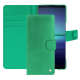 Housse cuir Sony Xperia 1 V - Menthe vintage ( Pantone #37b375 ) 