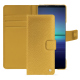 Custodia in pelle Sony Xperia 1 V - Mimosa ( Pantone #b39437 ) 