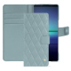 Lederschutzhülle Sony Xperia 1 V - Bleu ciel - Couture ( Nappa - Pantone #abcae9 ) 