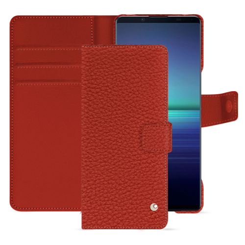 Sony Xperia 1 V Wallet-Hülle | Elegant und praktischPapaye - Couture ( Pantone #b54317 ) 