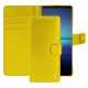 가죽 커버 Sony Xperia 1 V - Jaune fluo ( Pantone #c9ff57 ) 