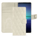 가죽 커버 Sony Xperia 1 V - Blanc escumo - Couture ( Pantone #D6D6D1 )