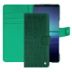 Housse cuir Sony Xperia 1 V - Crocodile pino ( Pantone #173F35 ) 