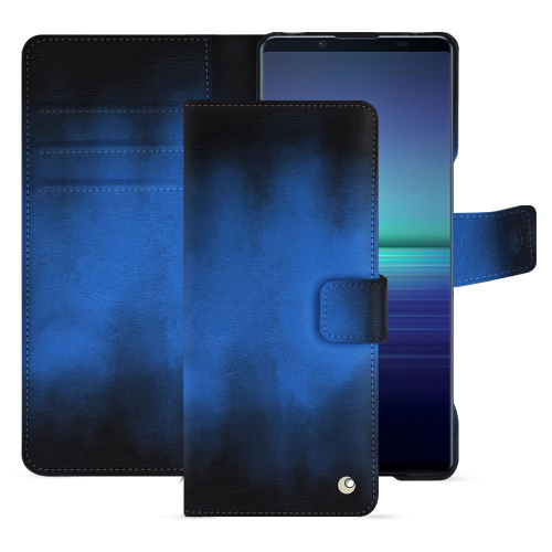索尼Xperia 1 V 钱包盒 | 时尚而实用Bleu Patine