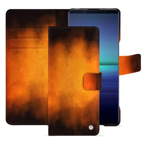 Housse portefeuille Sony Xperia 1 V | Élégante et pratiqueFauve Patine