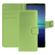 Lederschutzhülle Sony Xperia 1 V - Vert olive PU ( Pantone #a7c58e )
