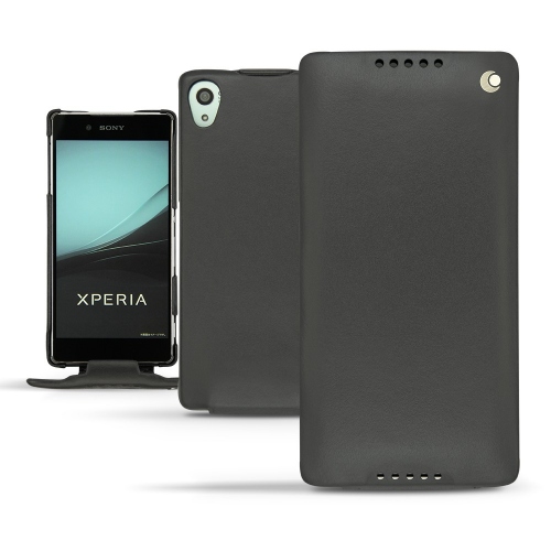 Sony Xperia Z3+ - Xperia Z4 leather case - Noir ( Nappa - Black ) 