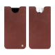 Apple iPhone 15 Pro leather pouch - Passion vintage ( Pantone #591d16 ) 
