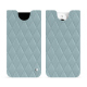 Custodia in pelle Apple iPhone 15 Pro - Bleu ciel - Couture ( Nappa - Pantone #abcae9 ) 
