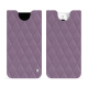 硬质真皮保护套 Apple iPhone 15 Pro - Lilas - Couture ( Nappa - Pantone #b9a3e3 ) 