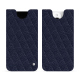 Apple iPhone 15 Pro leather pouch - Cobalt - Couture ( Pantone #2b253f ) 