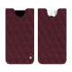 硬质真皮保护套 Apple iPhone 15 Pro - Lie de vin - Couture ( Pantone #412234 ) 