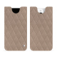 Custodia in pelle Apple iPhone 15 Pro - Taupe vintage - Couture ( Pantone #591d16 ) 