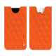 Apple iPhone 15 Pro leather pouch - Orange fluo - Couture ( Pantone #ff5406 ) 