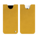Apple iPhone 15 Pro leather pouch - Jaune soulèu ( Pantone #F3B934 )