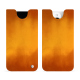 Apple iPhone 15 Pro leather pouch - Orange Patine