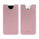 Apple iPhone 15 Pro leather pouch - Rose PU ( Pantone #efbae1 ) 