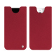 Pochette cuir Apple iPhone 15 Pro - Rouge passion ( Pantone #a6192e ) 