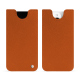 Lederschutzhülle Apple iPhone 15 Pro - Orange vibrant ( Pantone #e36b39 ) 