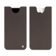 Funda de piel Apple iPhone 15 Pro - Gris Veggie ( Pantone #5e514d ) 