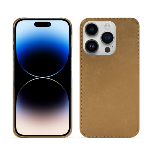 Luxus-Hülle für das iPhone 15 Pro | Schick und robustSable vintage ( Pantone #9b7340 ) 