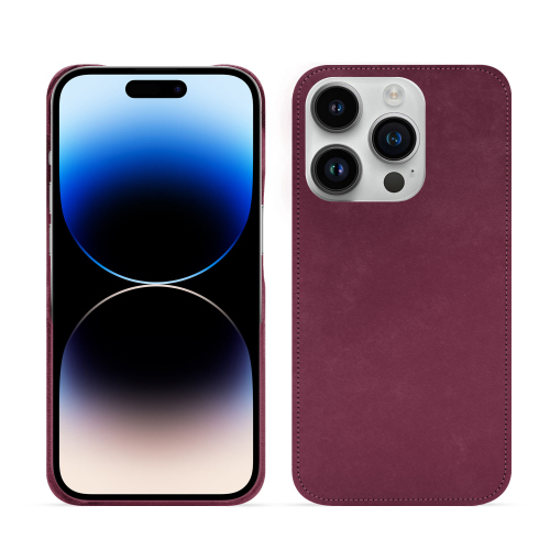 Coque luxe iPhone 15 Pro | Chic et résistantePrune vintage ( Pantone #612434 ) 