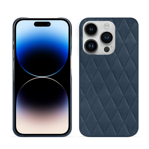 奢华 iPhone 15 Pro 保护壳 | 时尚耐磨Jean vintage - Couture ( Pantone #2f414f  ) 