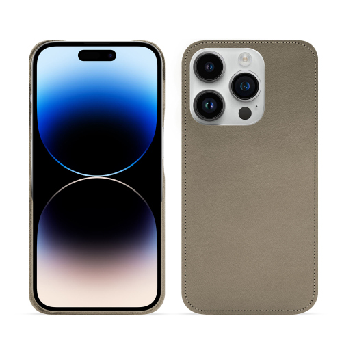 Coque luxe iPhone 15 Pro | Chic et résistanteDarboun sabla ( Pantone #BCB1A1 )