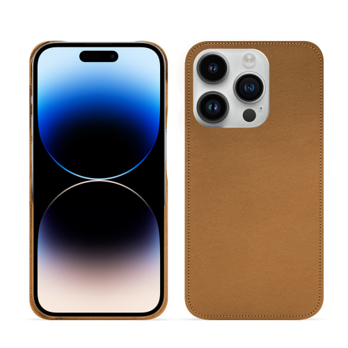 Capa de luxo para iPhone 15 Pro | Chique e resistenteCastan esparciate ( Pantone #824F2A )