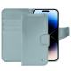 Custodia in pelle Apple iPhone 15 Pro - Bleu ciel ( Nappa - Pantone #abcae9 ) 