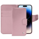 Capa em pele Apple iPhone 15 Pro - Rose ( Nappa - Pantone #efbae1 ) 