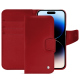 Apple iPhone 15 Pro leather case - Rouge ( Nappa - Pantone #d50032 ) 