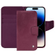 Housse cuir Apple iPhone 15 Pro - Prune vintage ( Pantone #612434 ) 