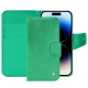 硬质真皮保护套 Apple iPhone 15 Pro - Menthe vintage ( Pantone #37b375 ) 